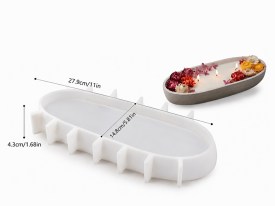 Molde silicona bandeja ovalada grande 